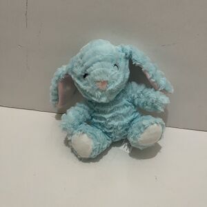 Hobby Lobby Blue Plush 6" Bunny Rabbit Stuffed Animal Pink Ears Soft Easter Toy